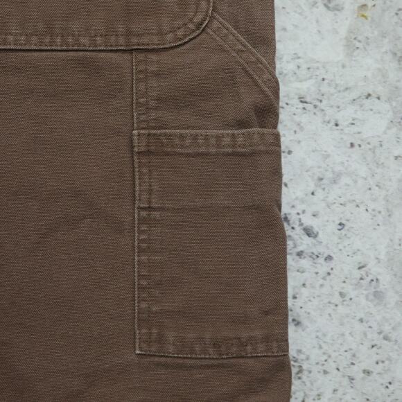 Vintage Carhartt B25 CHT Chestnut Brown Carpenter Shorts 32x8.25 - Picture 7 of 14